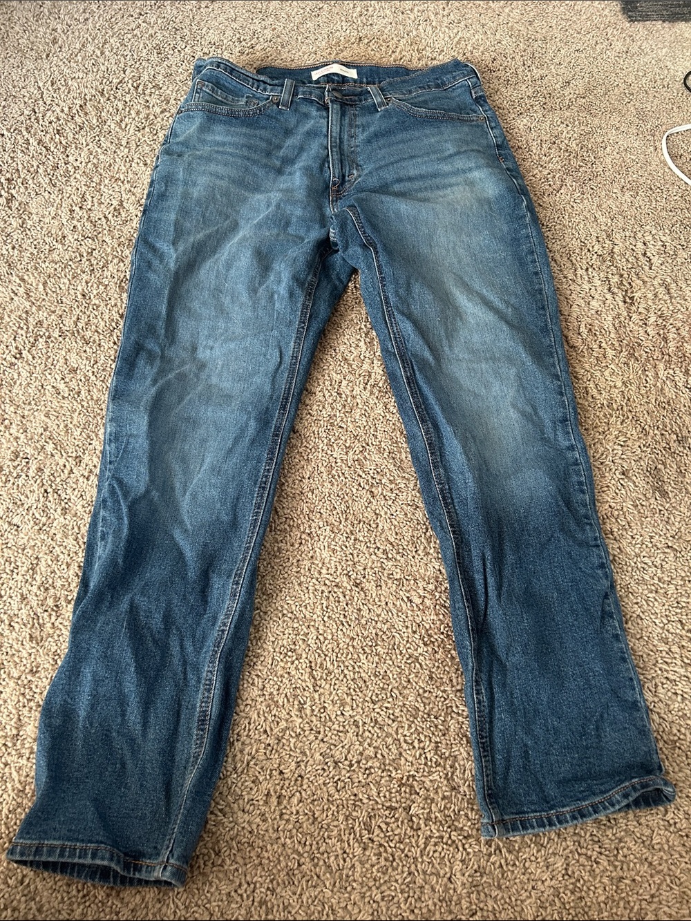 Levi's Men's Straight Jeans in Washed Blue